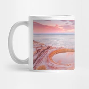 Sunset rockpool reflections Mug